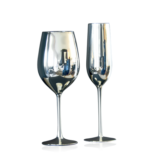 Champagne Glass Silver