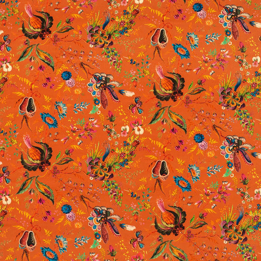 Wonderland Floral Velvet Fabric - Harlequin