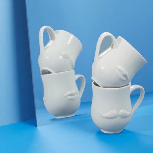 Muse - Mr & Mrs. Reversible Mug - Jonathan Adler