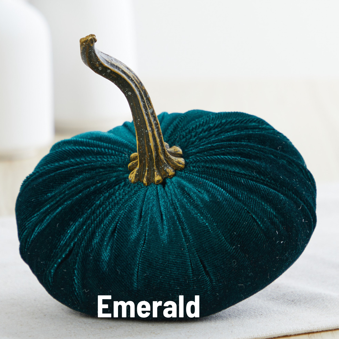Small Velvet Pumpkins