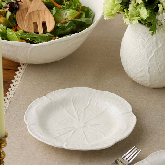 Le Jardin White Cabbage Salad Plate