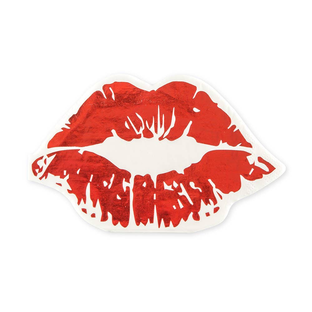 Red Lips Cocktail Napkins
