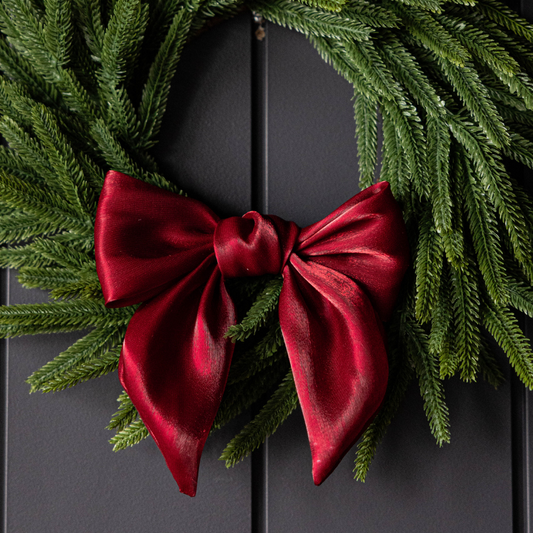 Gauze Red Bow