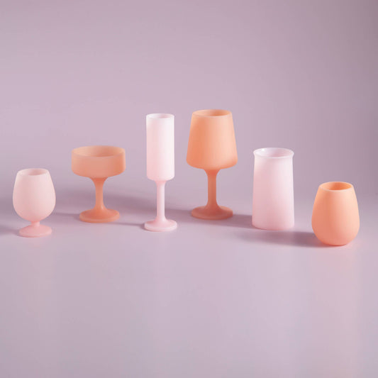 Peach + Petal Stemm Unbreakable Wine Glasses