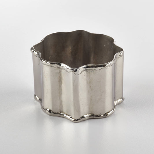 Classic Design Napkin Rings - Silver