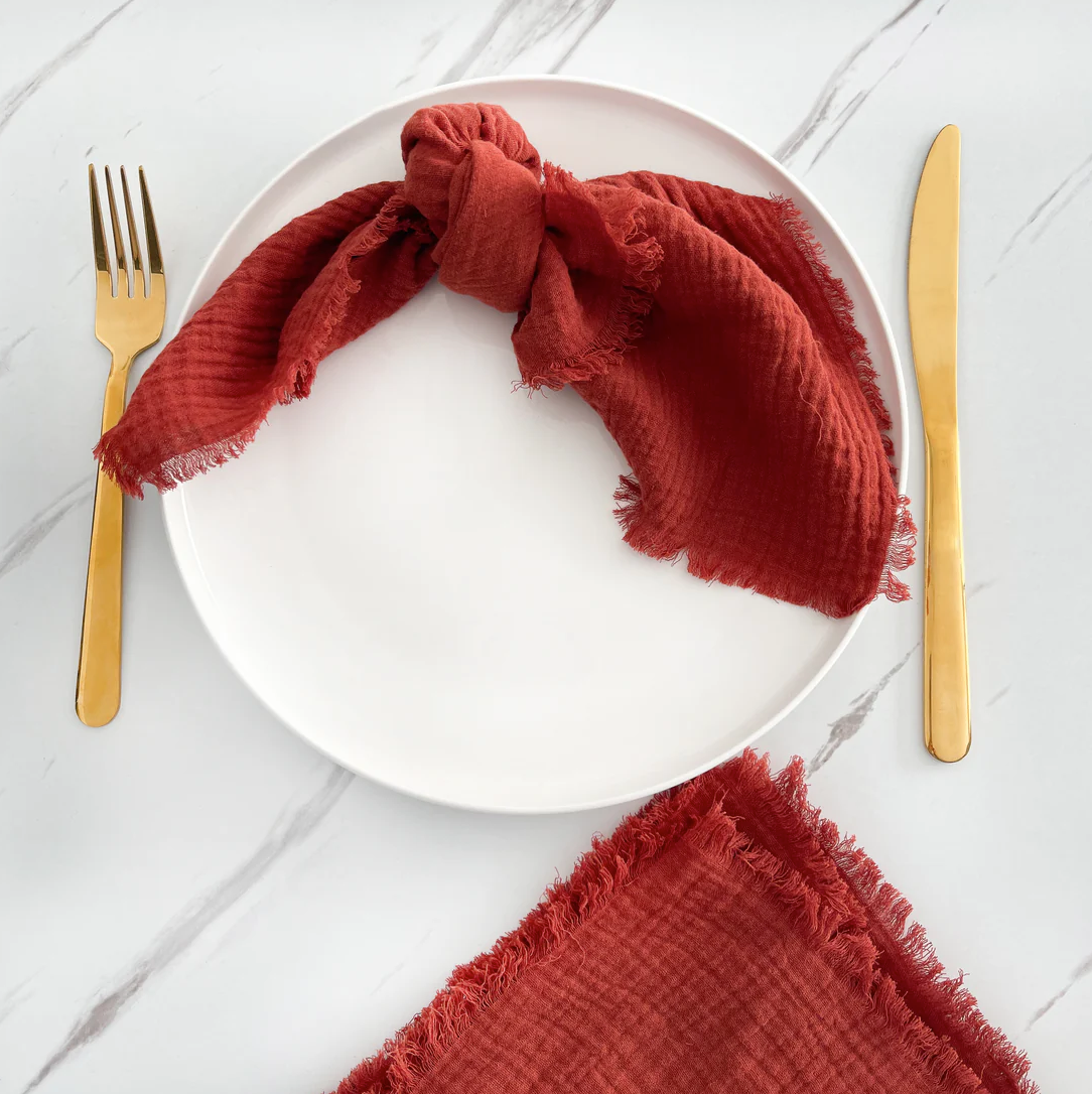 Gauze Fringe Napkins