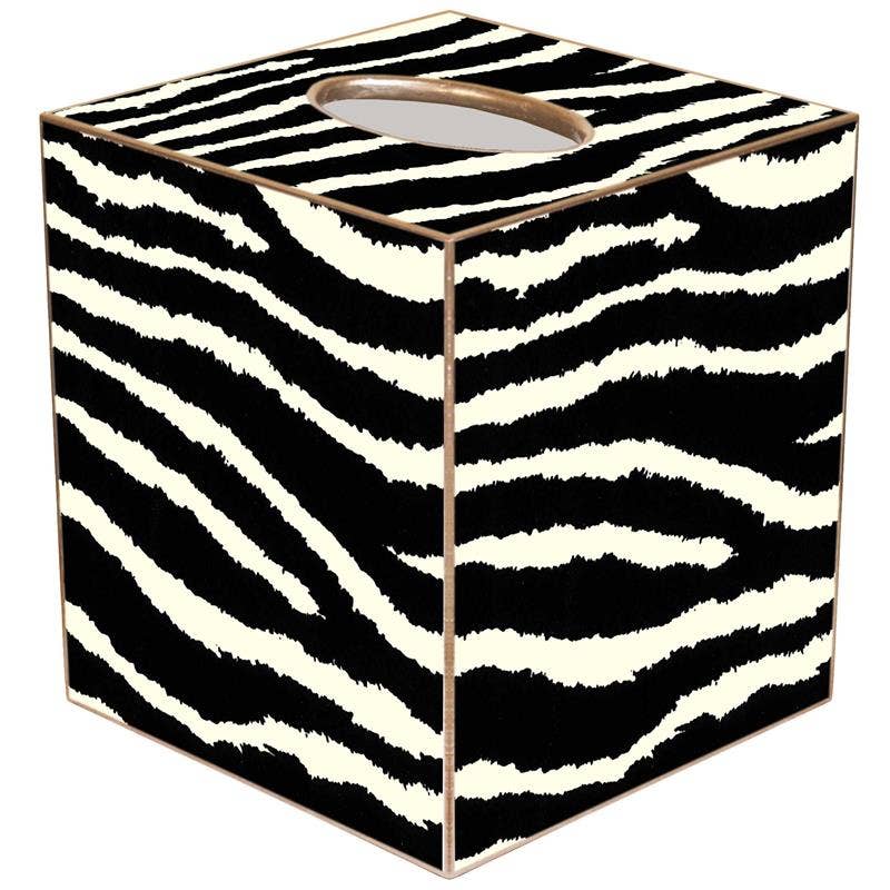 Black and White Zebra Tissue Boc