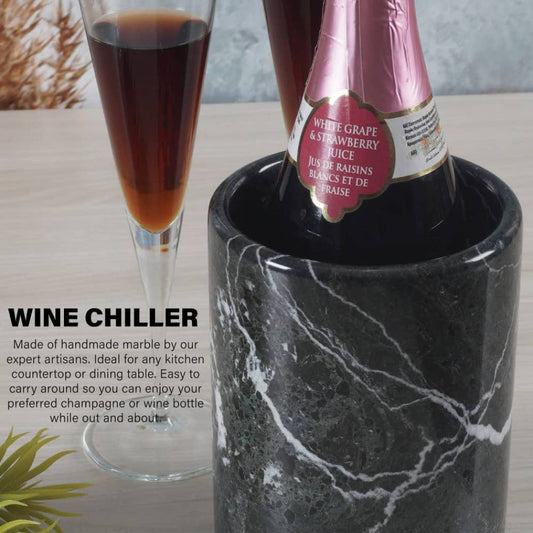 Marble Wine Chiller - Black