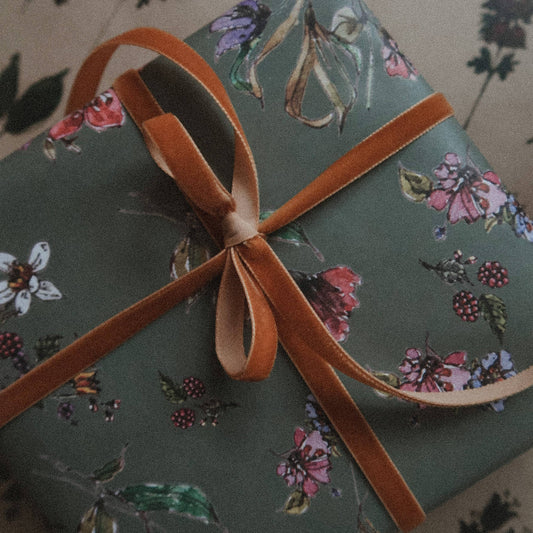 Midnight Bloom Wrapping Paper