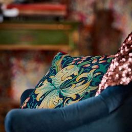 Golden Lily Fabric - Morris & Co