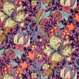 Golden Lily Velvet Fabric - Morris & Co