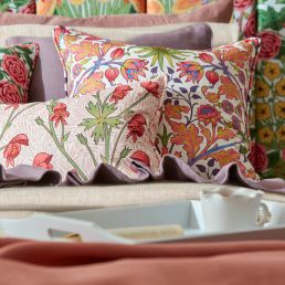 Hyacinth Cosmo Pink fabric - Morris & Co