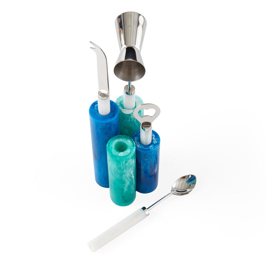 Mustique Blue Barware Set | Jonathan Adler