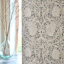 Pure Pimpernel Black Ink Wallpaper - Morris & Co