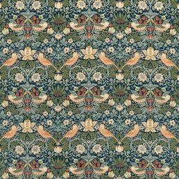 Strawberry Thief Velvet Fabric - Morris & Co